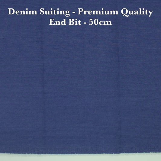 50 Cm Suiting Fabric  - END BIT ( (FLAT RATE)