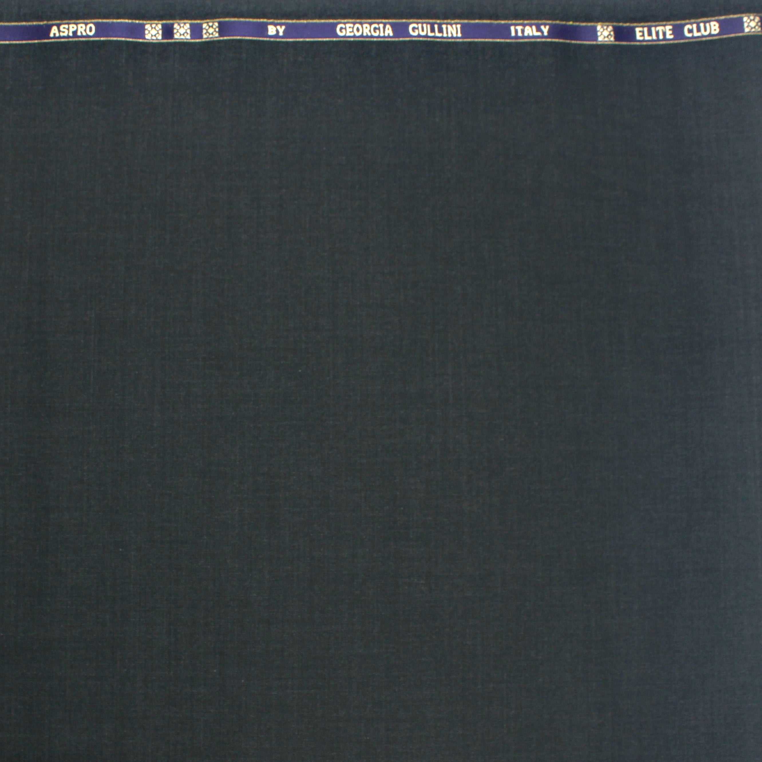 Shivas Navy-Blue Worsted Herring Bone Merino Wool Pants Fabric  (2472U-011-03)