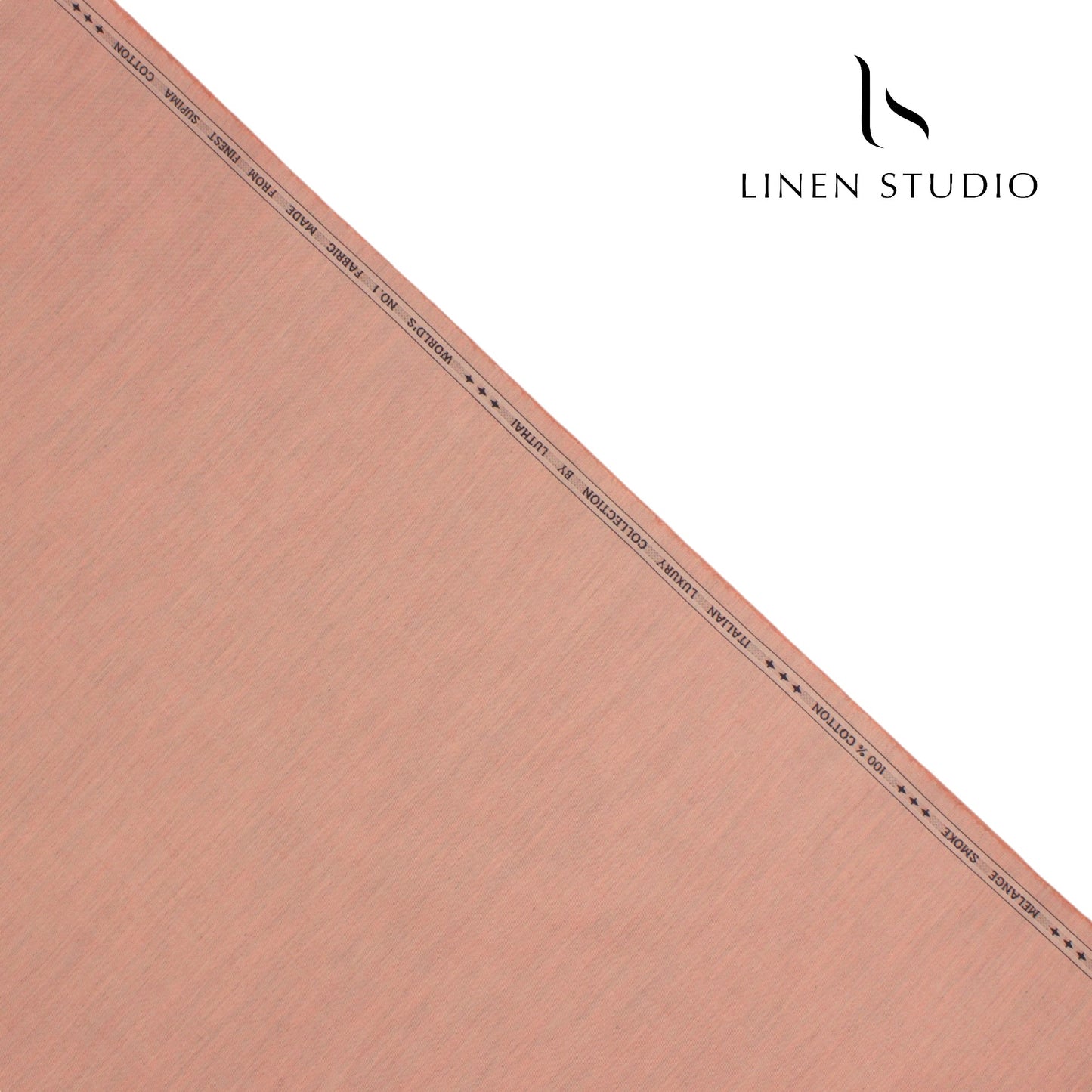 Luthai Supima Cotton Shirting - Khadi Pink - Linen Studio