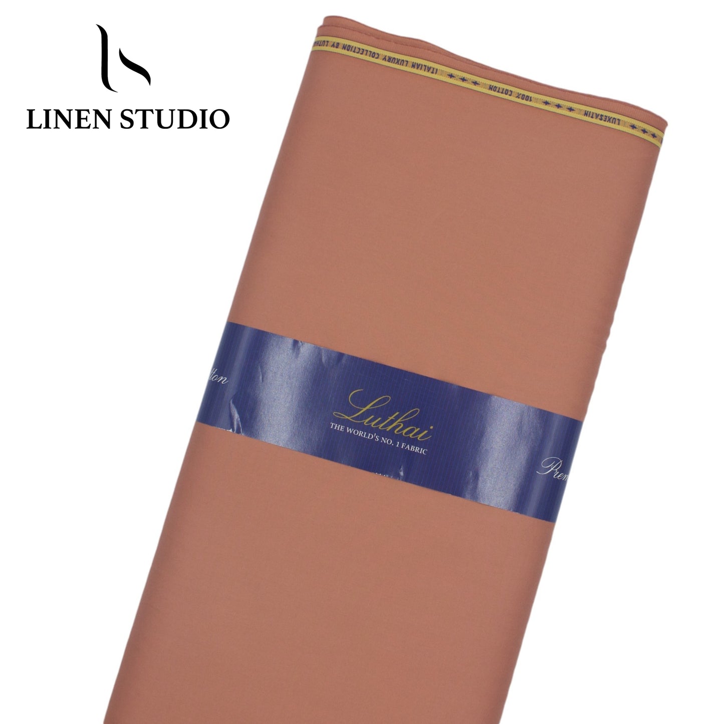 Luthai Luxesatin  100% Cotton Satin Shirting  - Rust