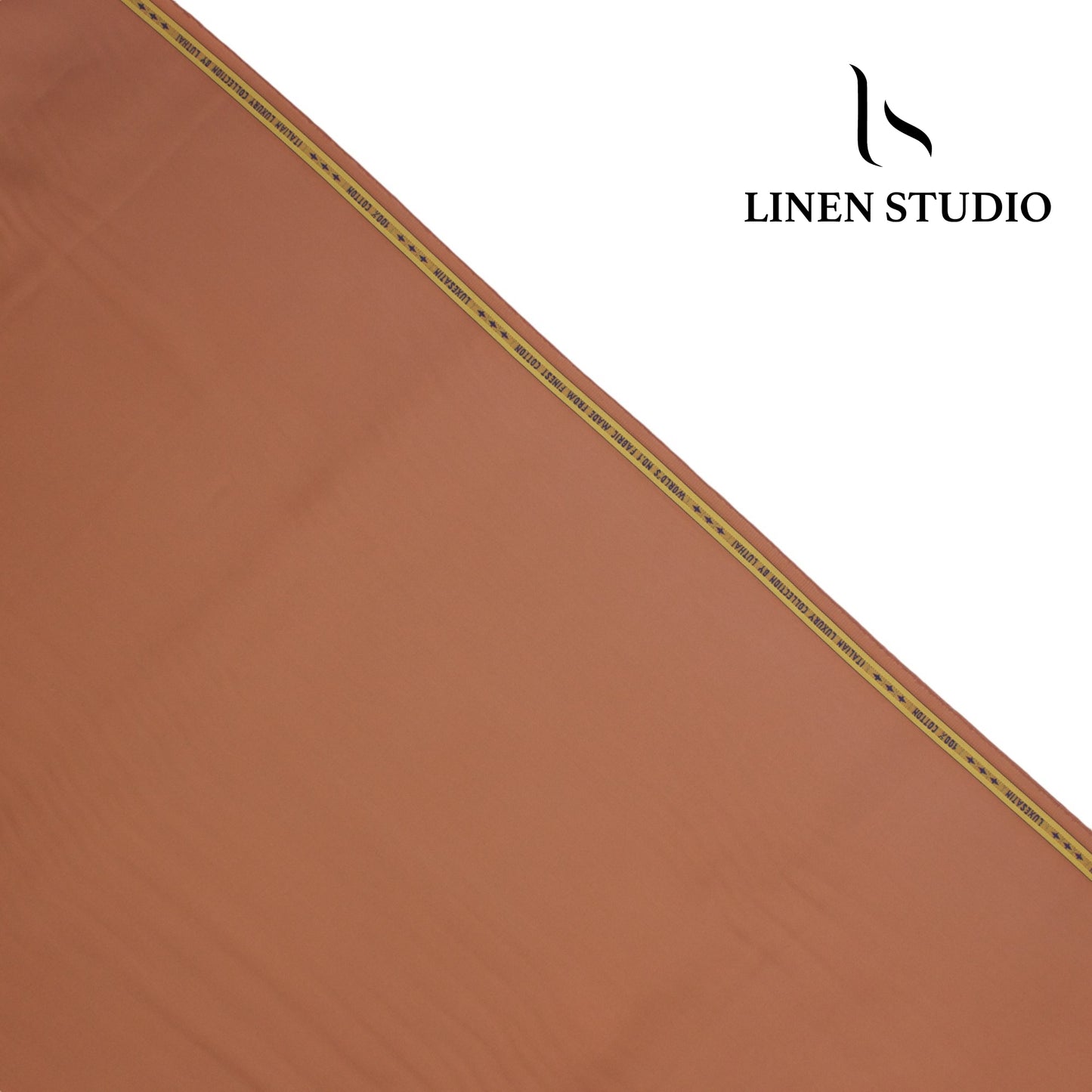 Luthai Luxesatin  100% Cotton Satin Shirting  - Rust