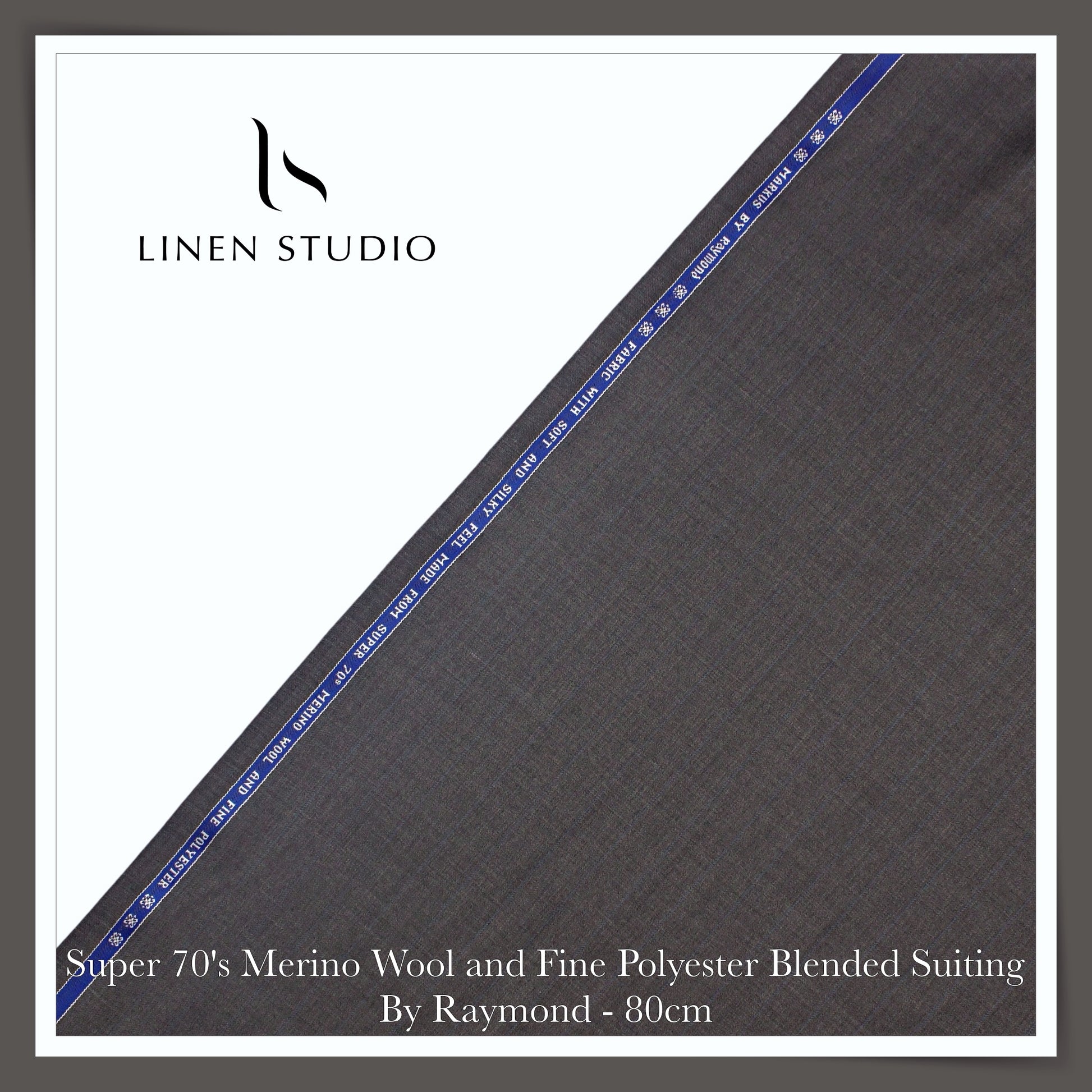 80 Cm Suiting Fabric  - END BIT (60%) - Linen Studio