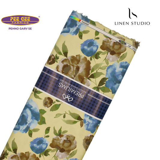 Pure Cotton Digital Print Shirting Fabric - 40% SALE 18