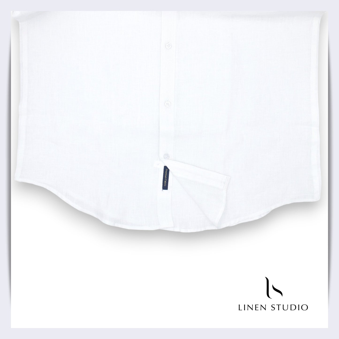 40 Lea White Readymade Pure Linen Shirt