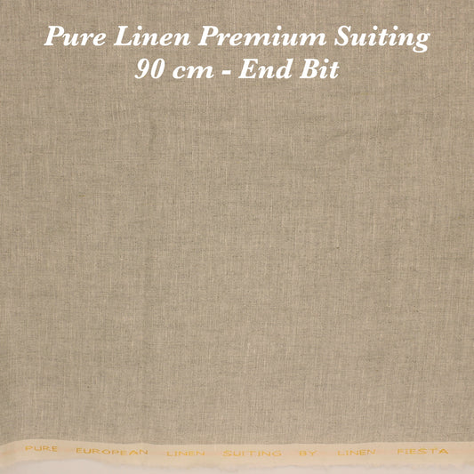 90 Cm Pure Linen Suiting - END BIT (50%)