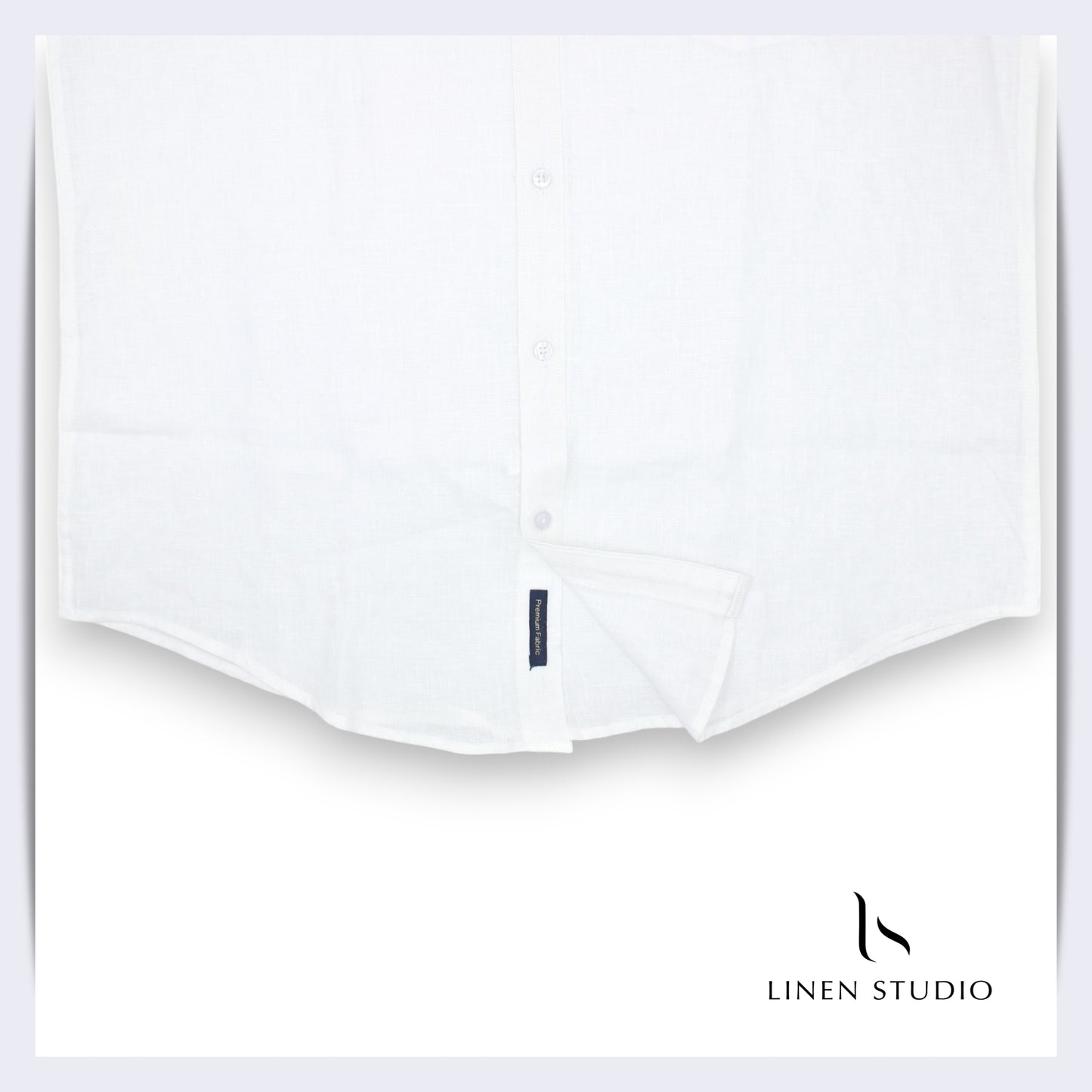 70 Lea White Readymade Pure Linen Shirt