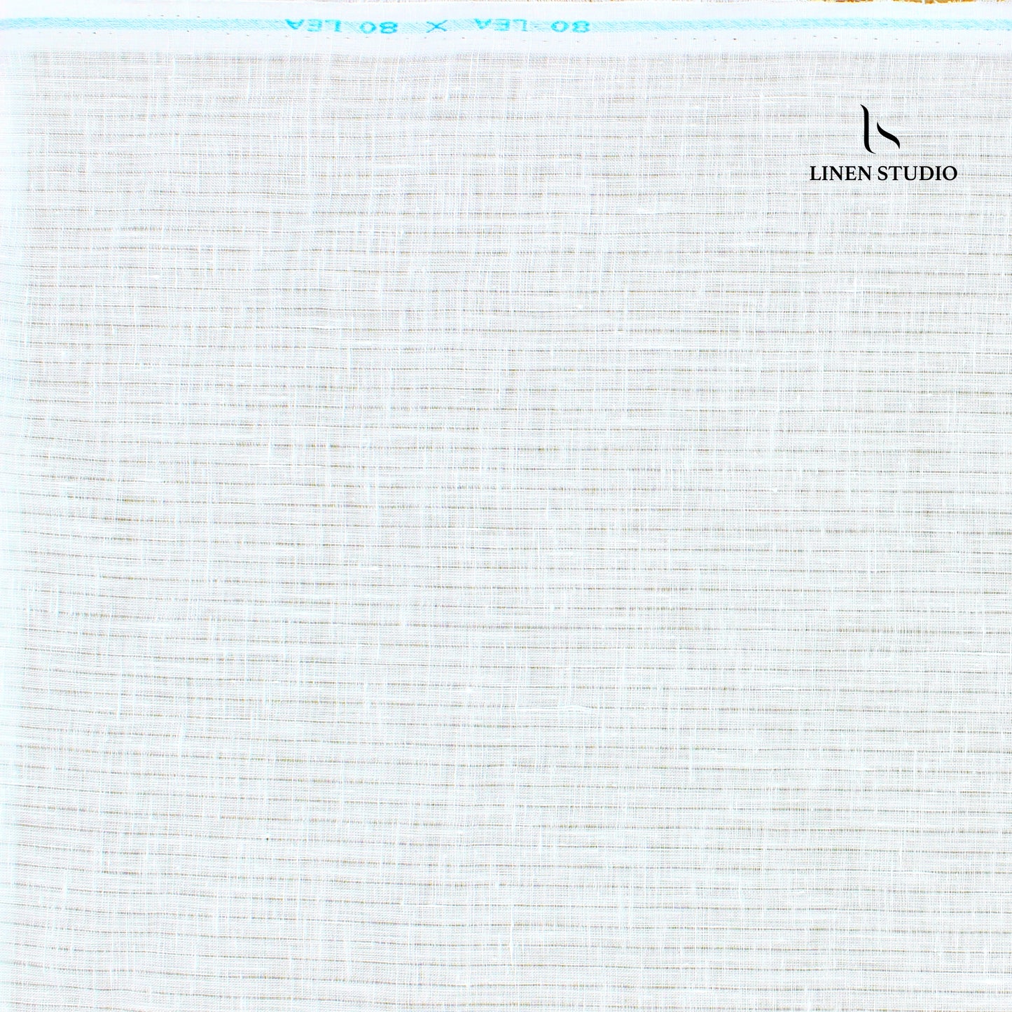 Linen Fiesta 80 Lea Self Stripe Shirting - White (zoom in)