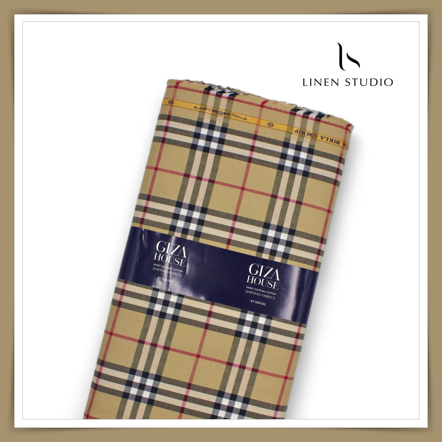 Giza House Soktas Egyptian Giza Cotton - Burberry Checks