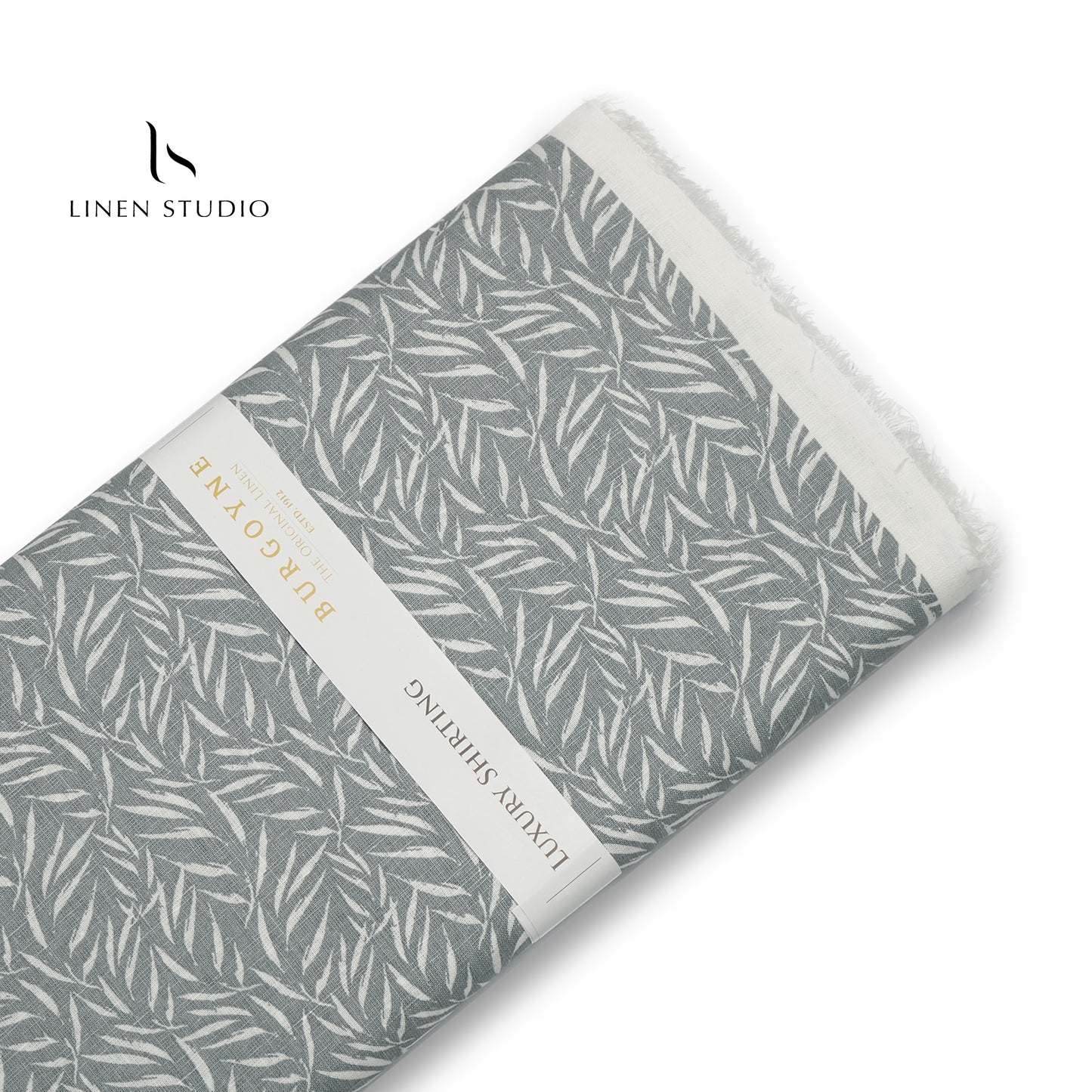 Burgoyne 70 Lea Premium Linen Digital Print - Safed Patra