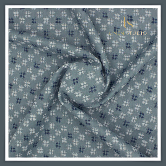 Burgoyne 70 Lea Premium Linen Digital Printed Shirting 02