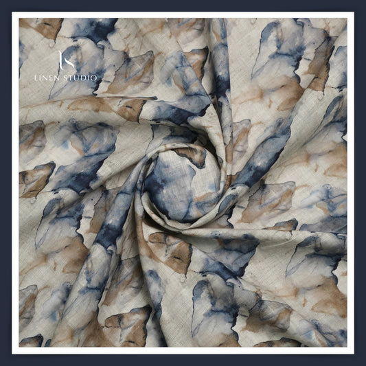 Burgoyne 70 Lea Premium Linen Digital Print - Nilabhuren Pahad