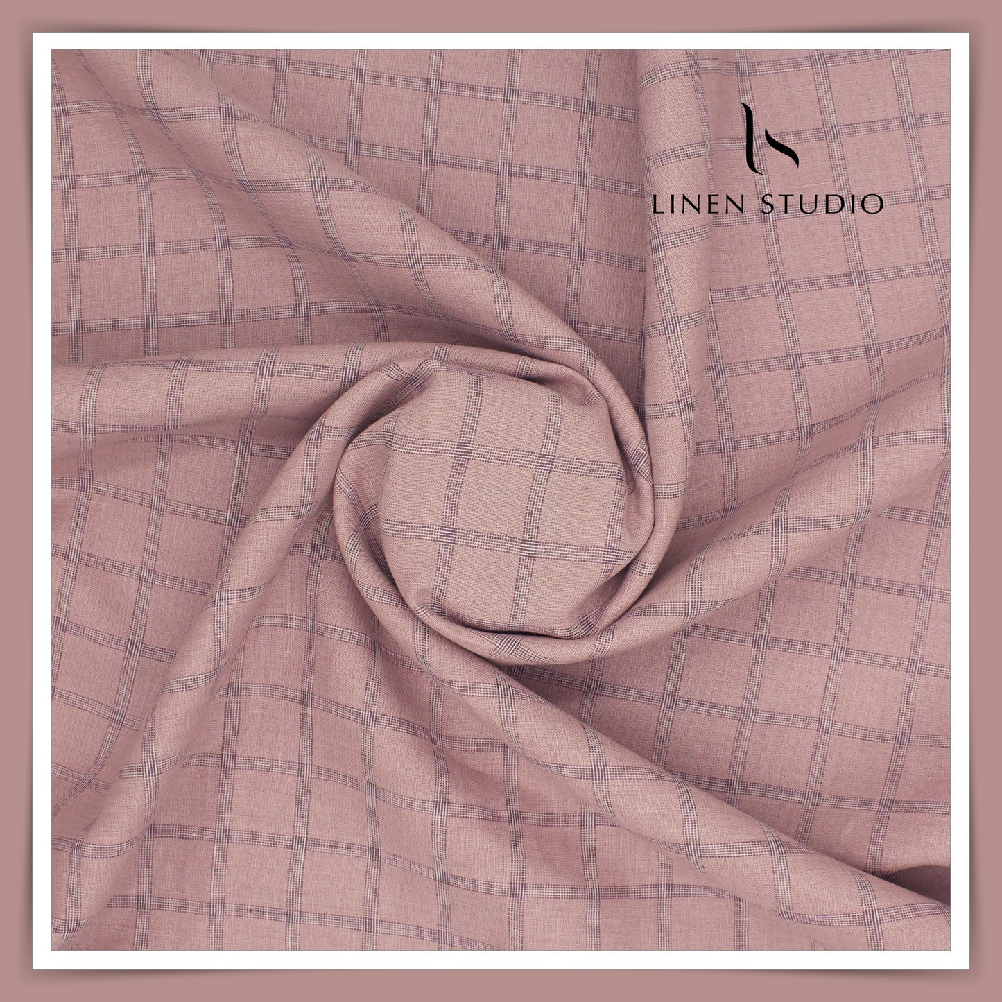 Burgoyne 70 Lea Premium Linen Shirting - Flamingo