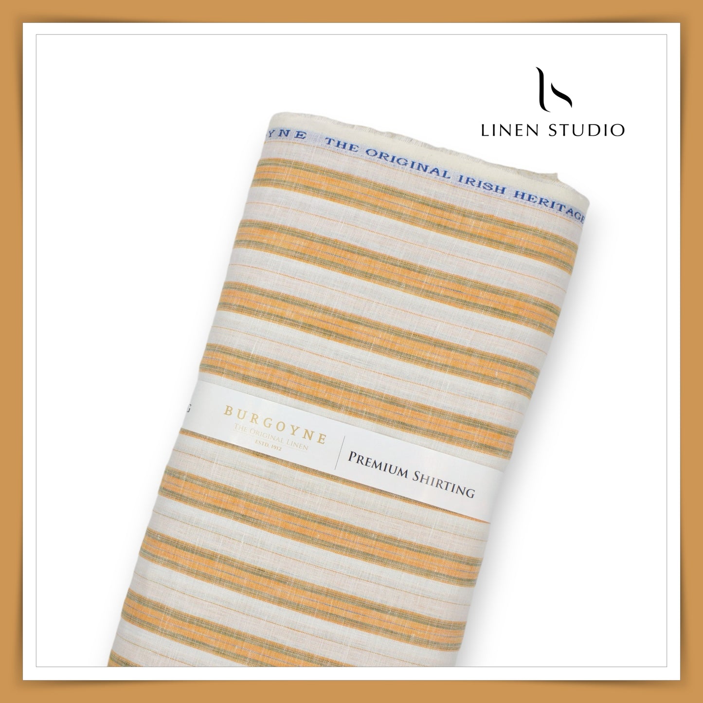 Burgoyne Pure Linen Fancy Striped Shirting