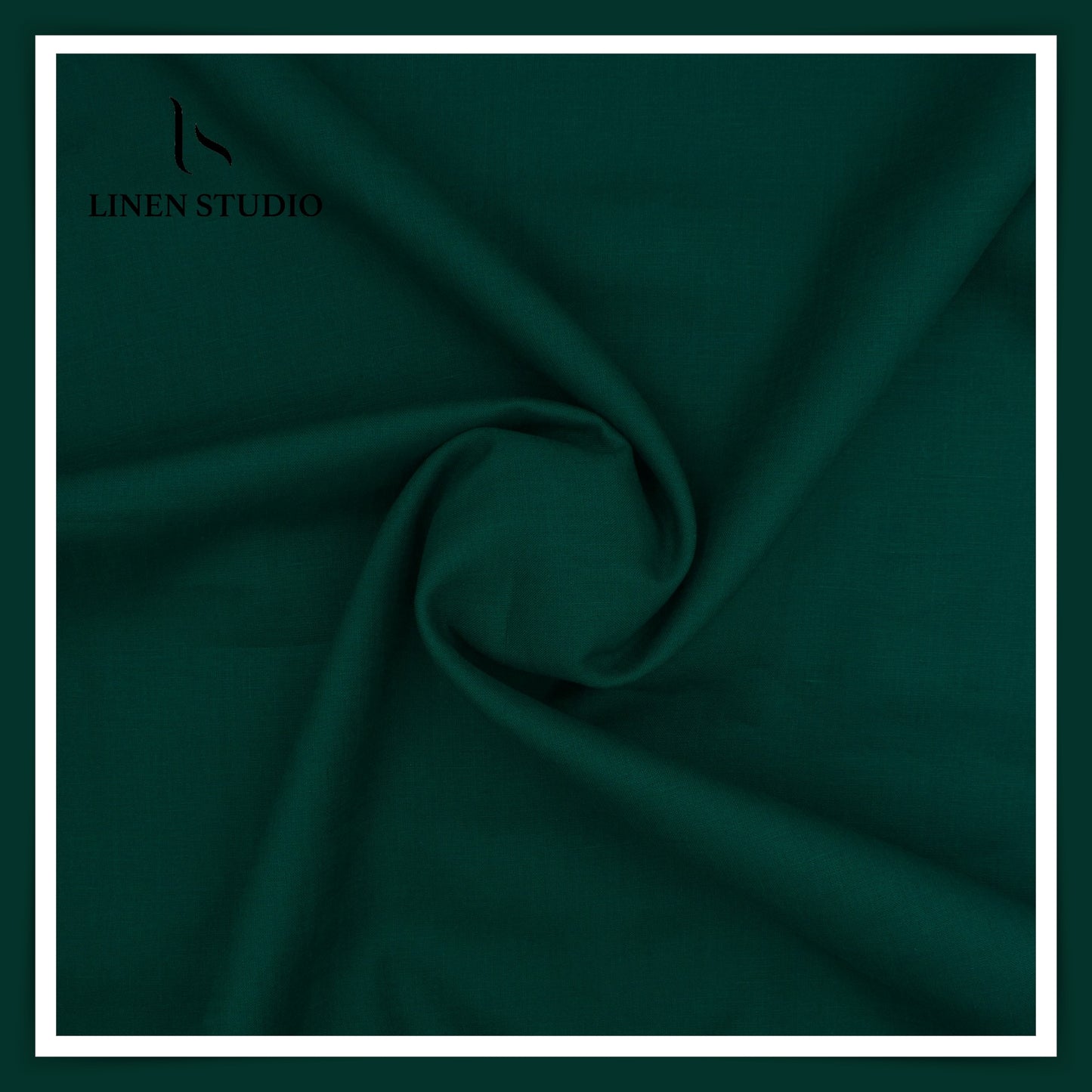 Burgoyne Premium Linen 70 Lea - Emerald Green