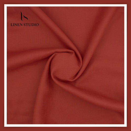 Burgoyne Premium Linen 70 Lea - Ruby Red