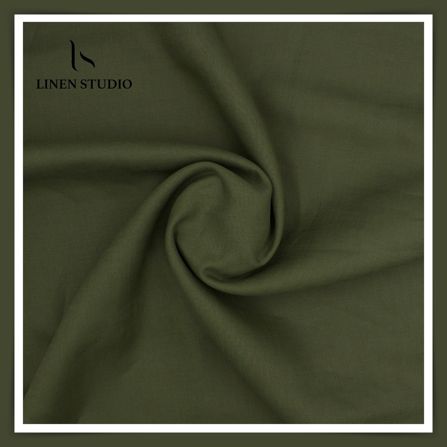 Burgoyne Premium Linen 70 Lea - Olive Green