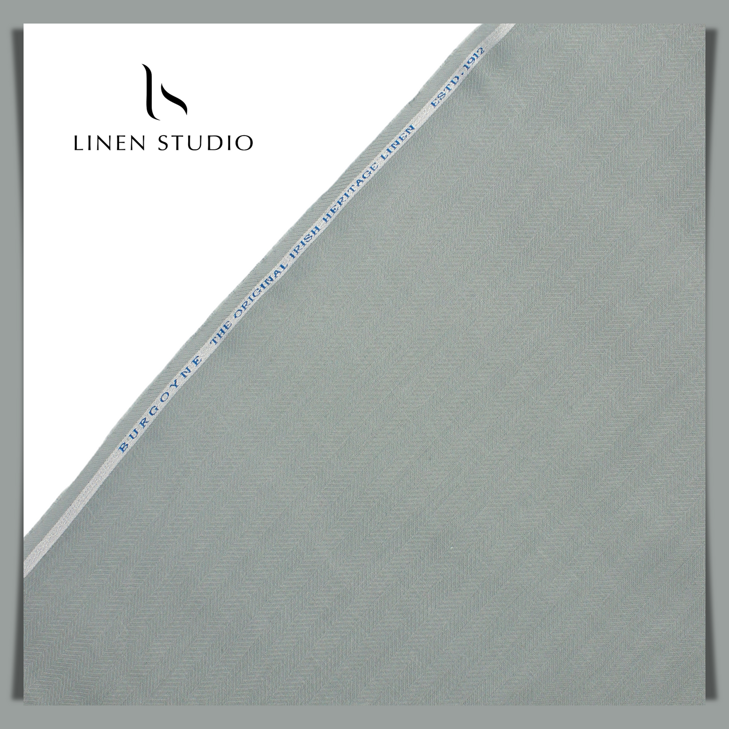 Herringbone Pattern Burgoyne - Pure Linen 70 Lea - Linen Studio