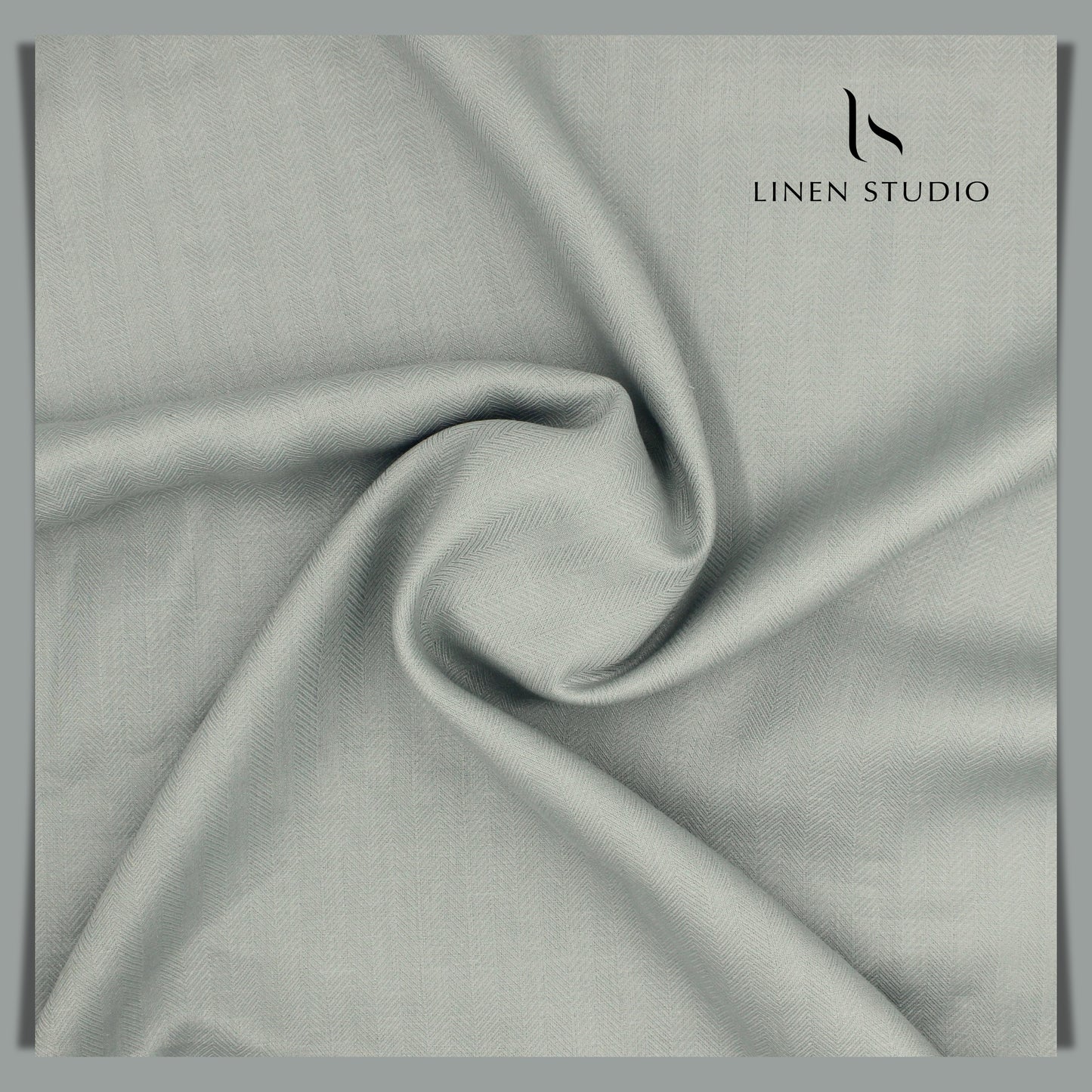 Herringbone Pattern Burgoyne - Pure Linen 70 Lea - Linen Studio