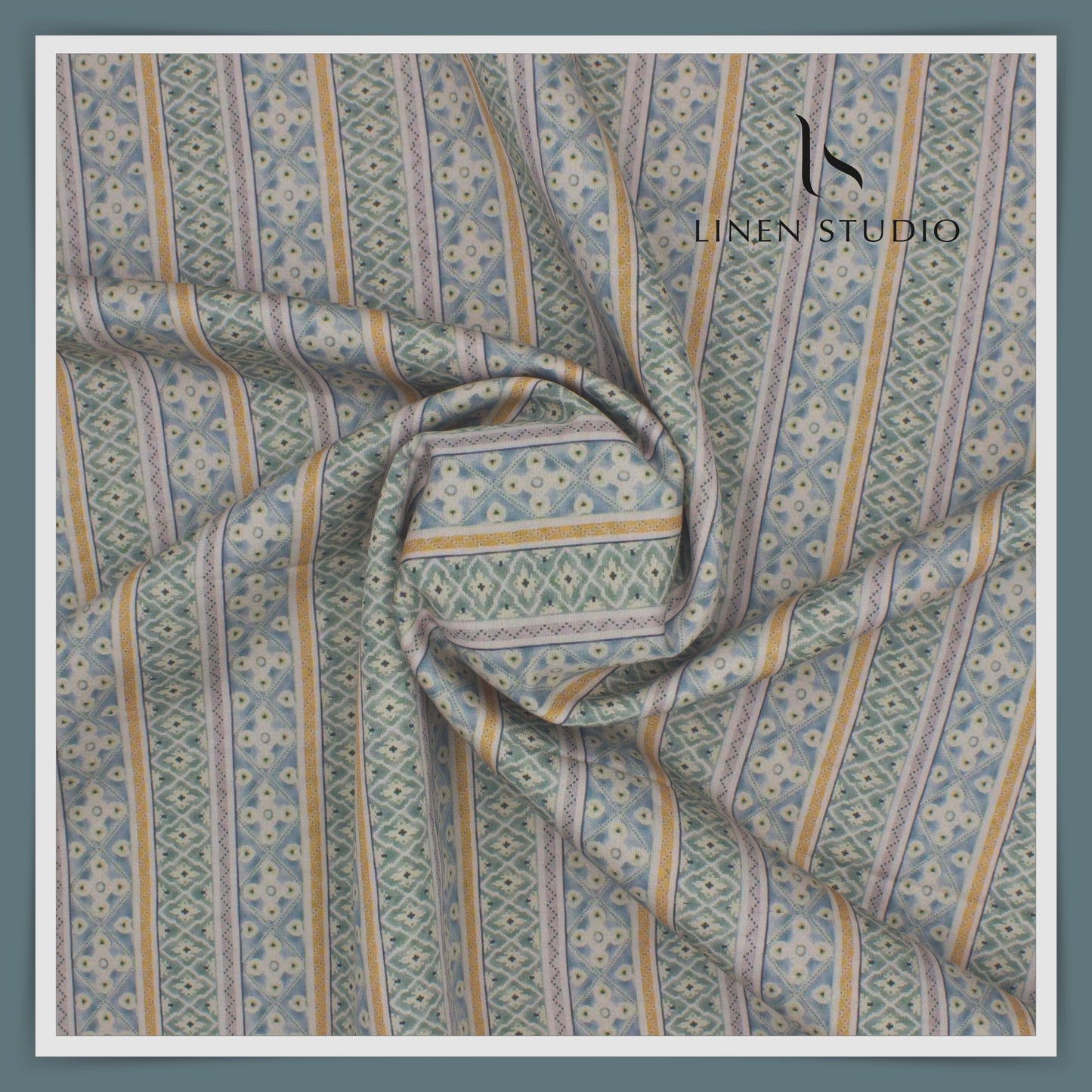 Linen Cotton Printed Shirting - 03