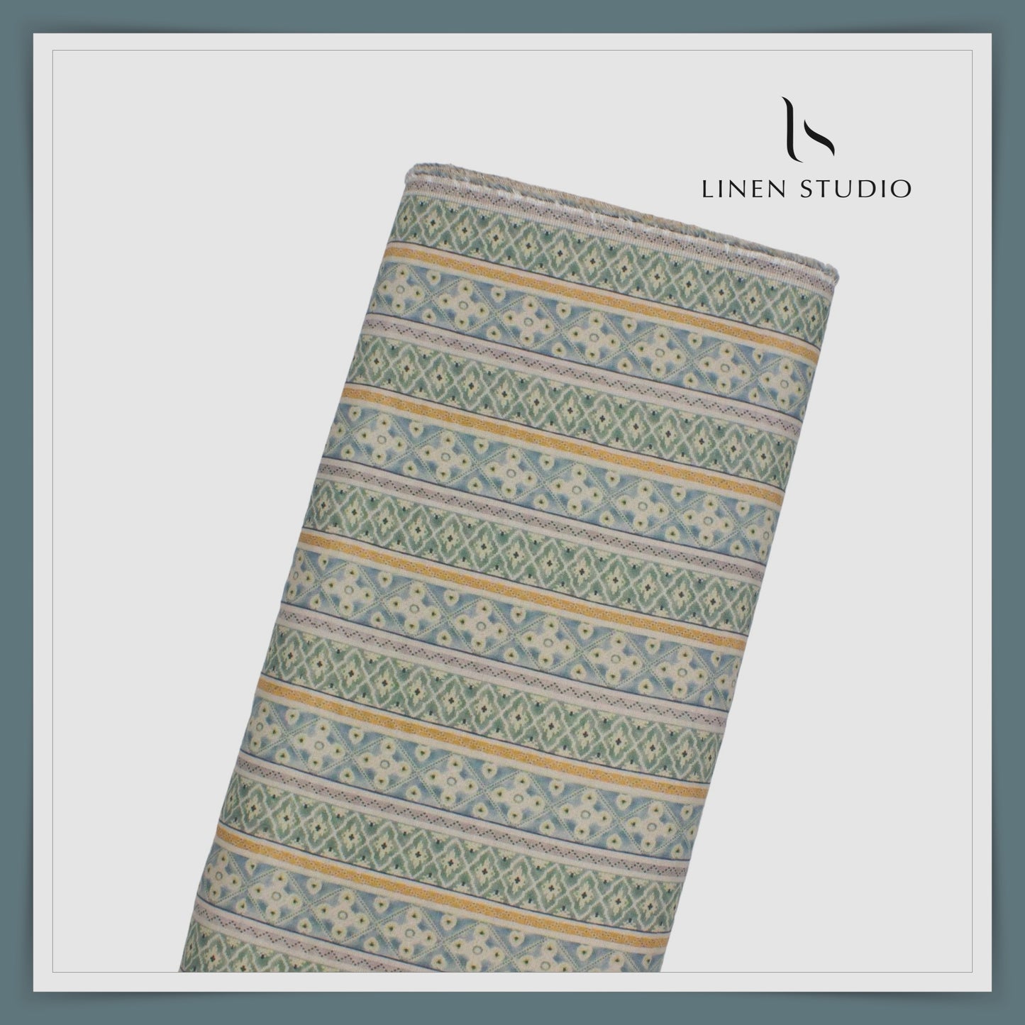 Linen Cotton Printed Shirting - 03