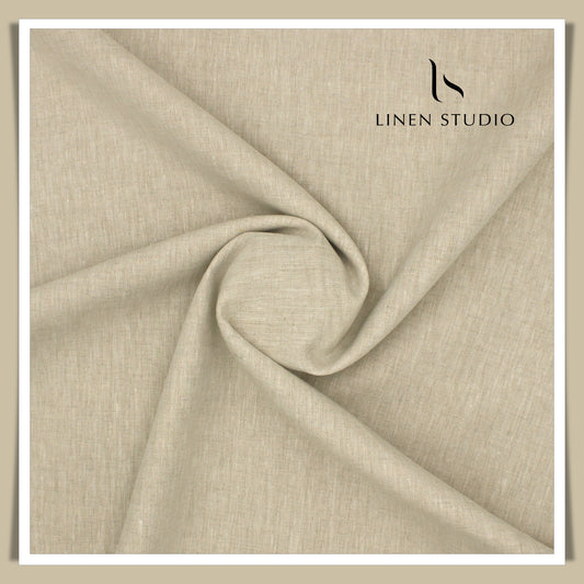 Premium Linen Suiting 40 Lea - Clay Colour