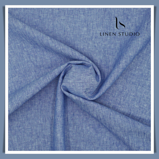 Premium Linen Suiting 40 Lea - Cornflower Blue