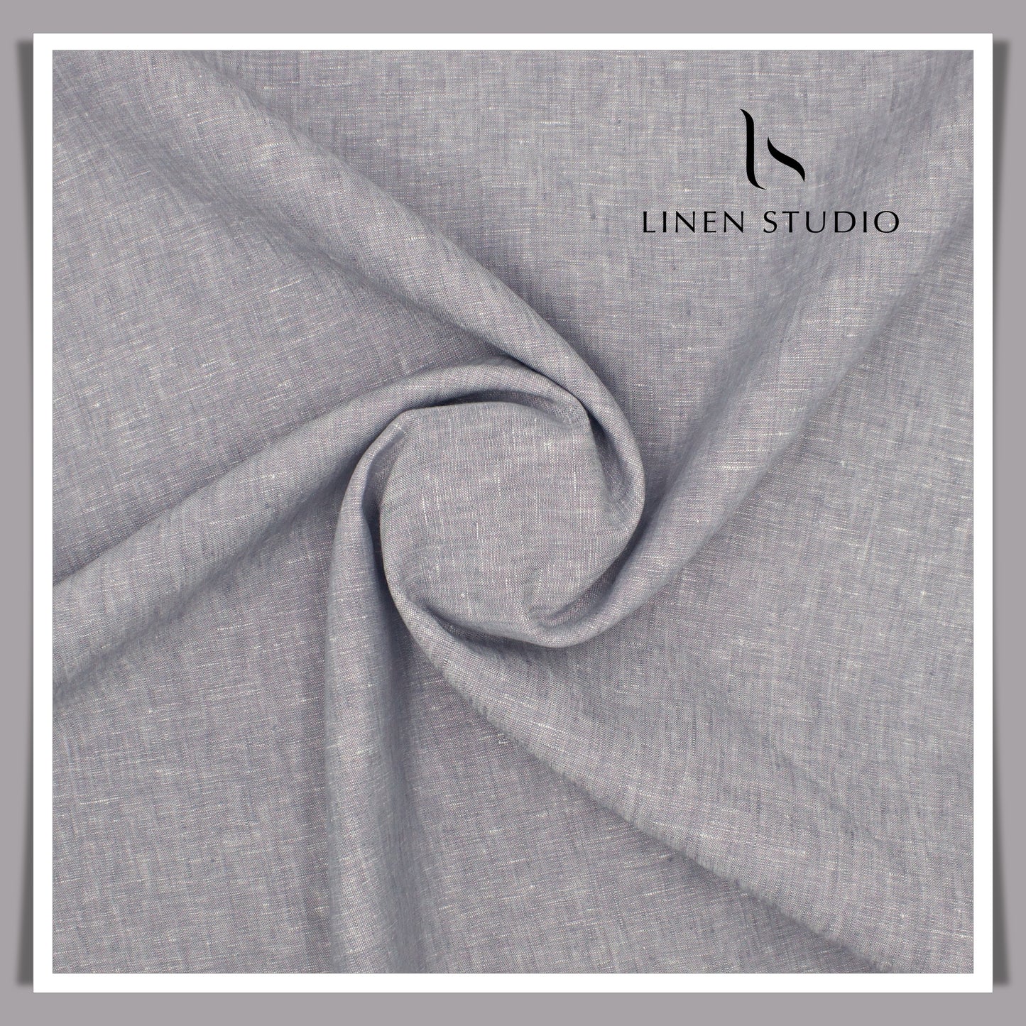 Premium Linen Suiting 40 Lea - Lavender Grey