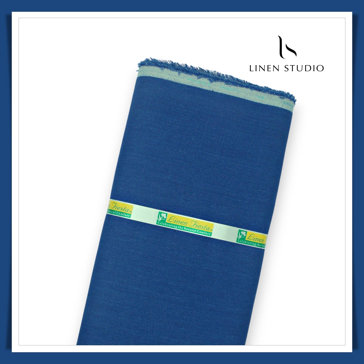 Premium Linen Suiting 40 Lea - Egyptian Blue