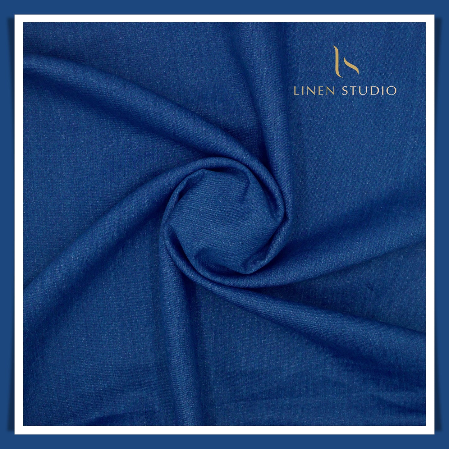 Premium Linen Suiting 40 Lea - Egyptian Blue