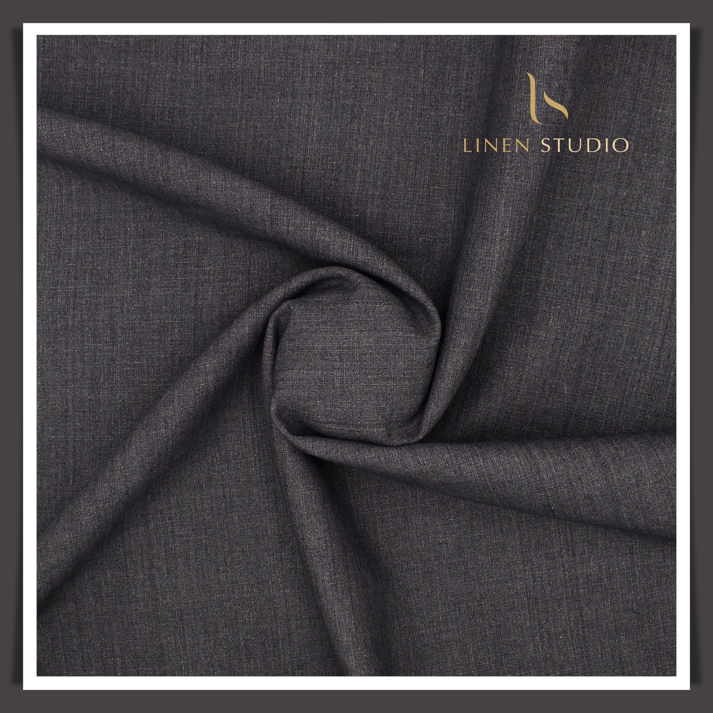 Premium Linen Suiting 40 Lea - Lead Grey