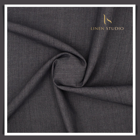 Premium Linen Suiting 40 Lea - Lead Grey