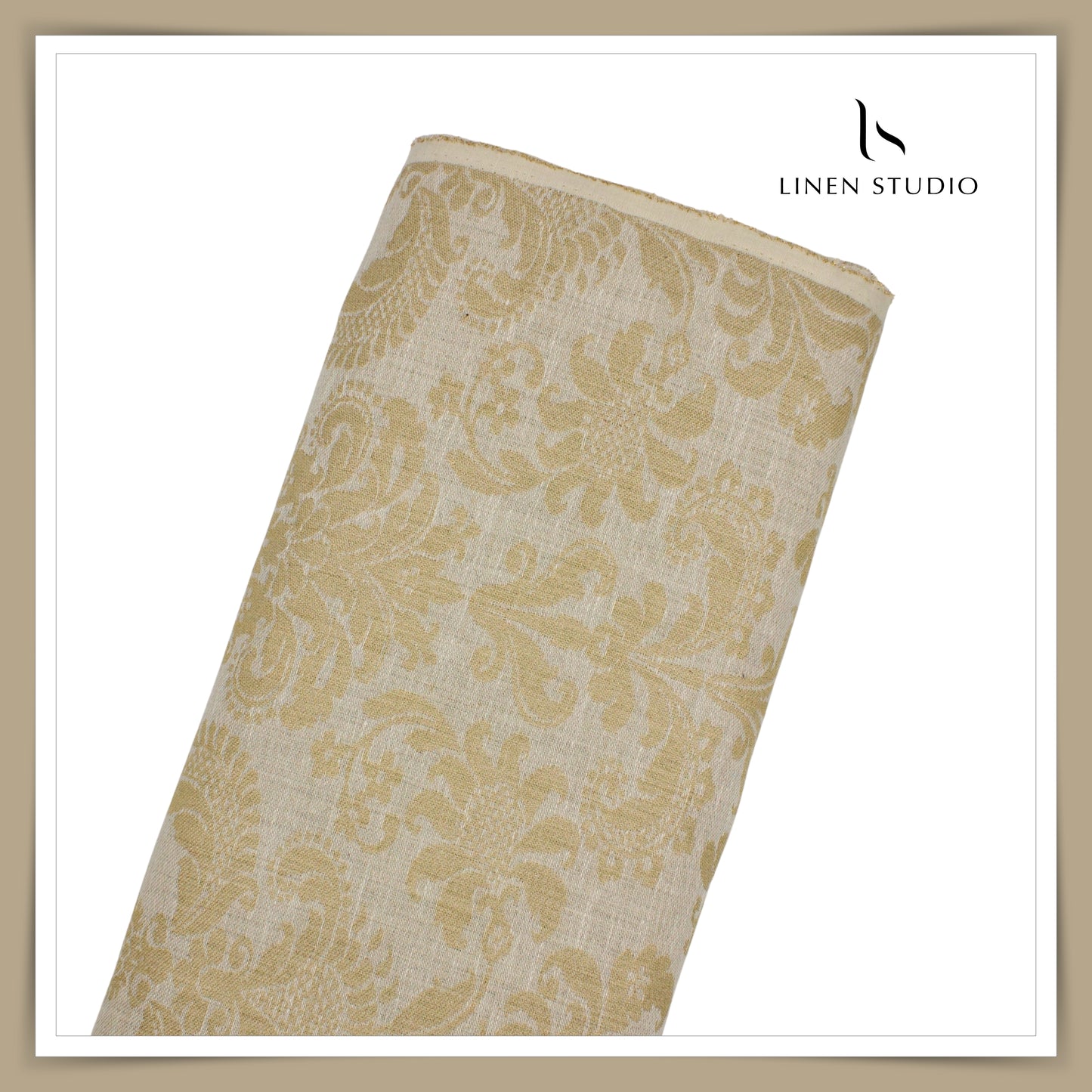 Illuminated Gold Jacquard - Jacket Fabric (thick)