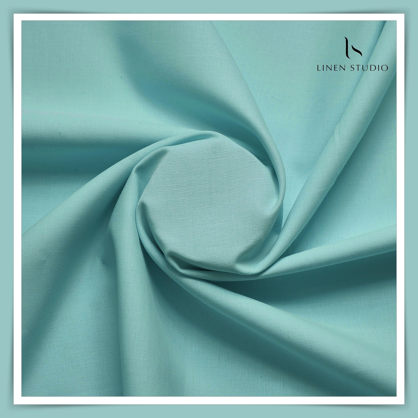 Cotton 60% blended with Linen 40% - Dark Aqua