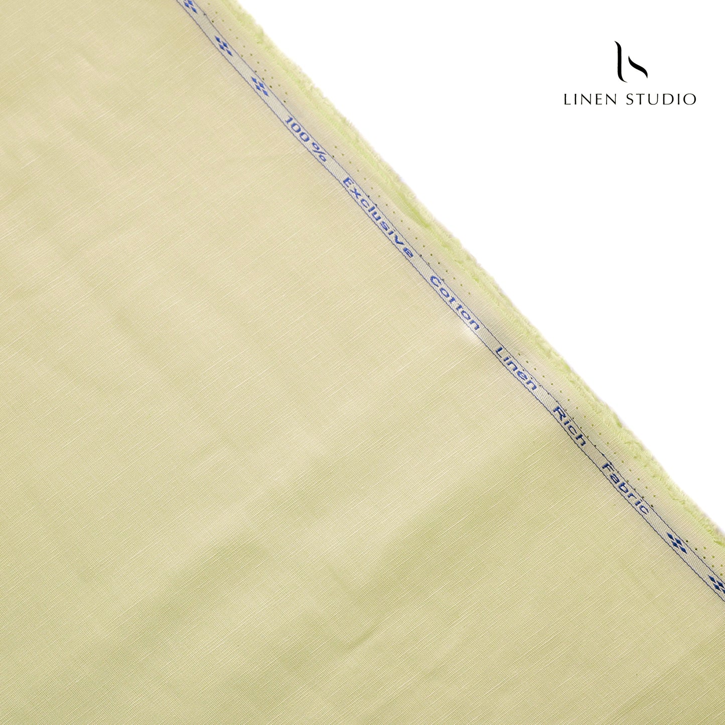 Cotton 60% blended with Linen 40% - Lemon Yellow