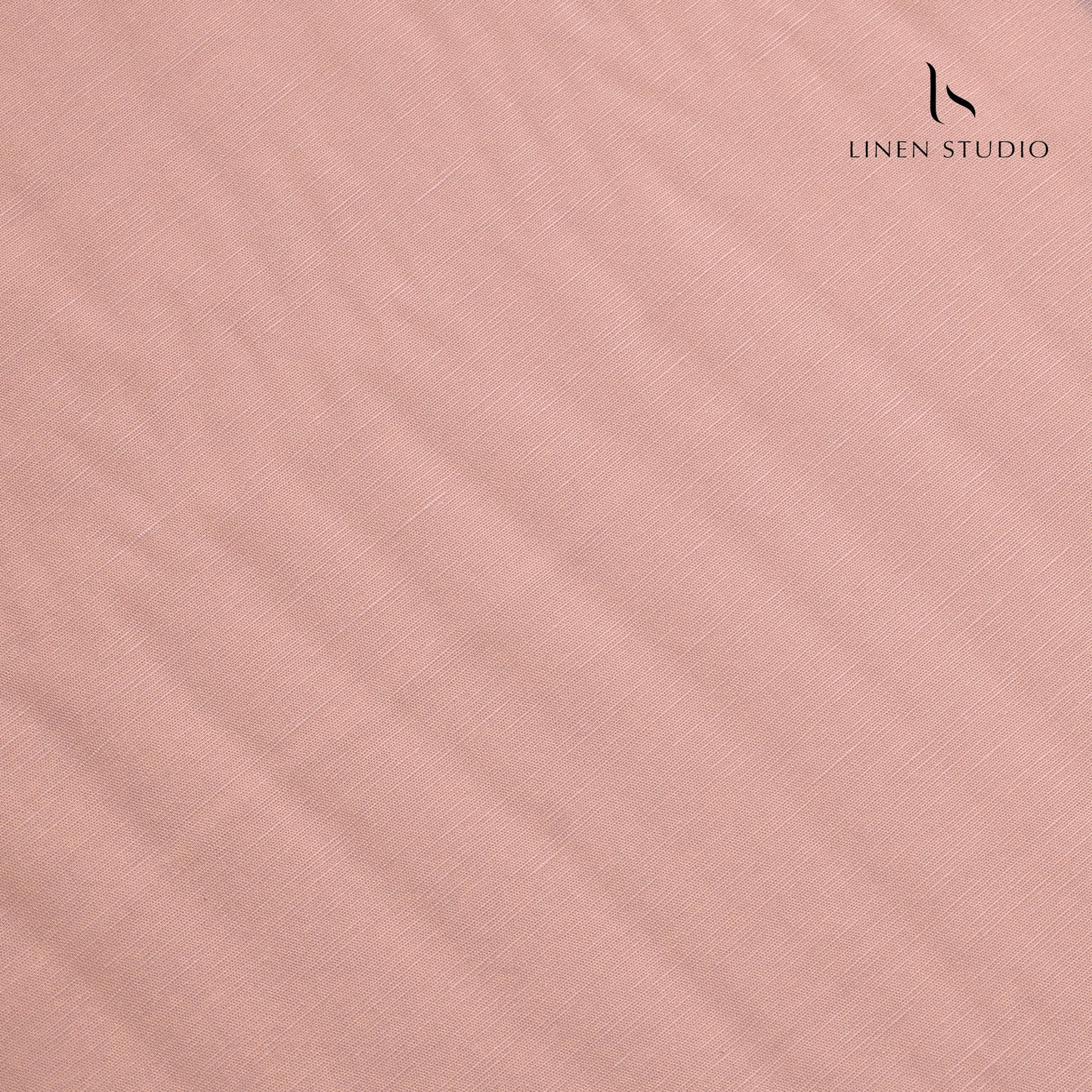 Cotton 60% blended with Linen 40% - Blush