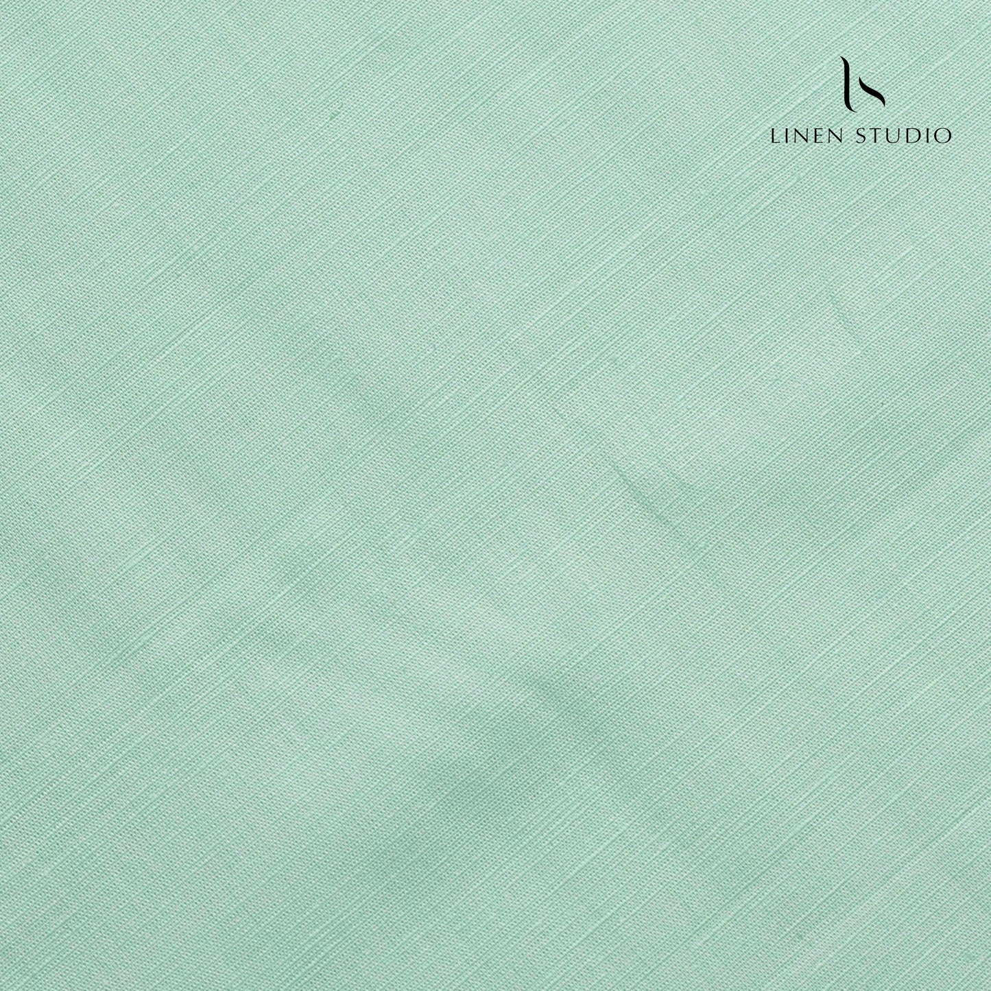 Cotton 60% blended with Linen 40% - Light Aqua