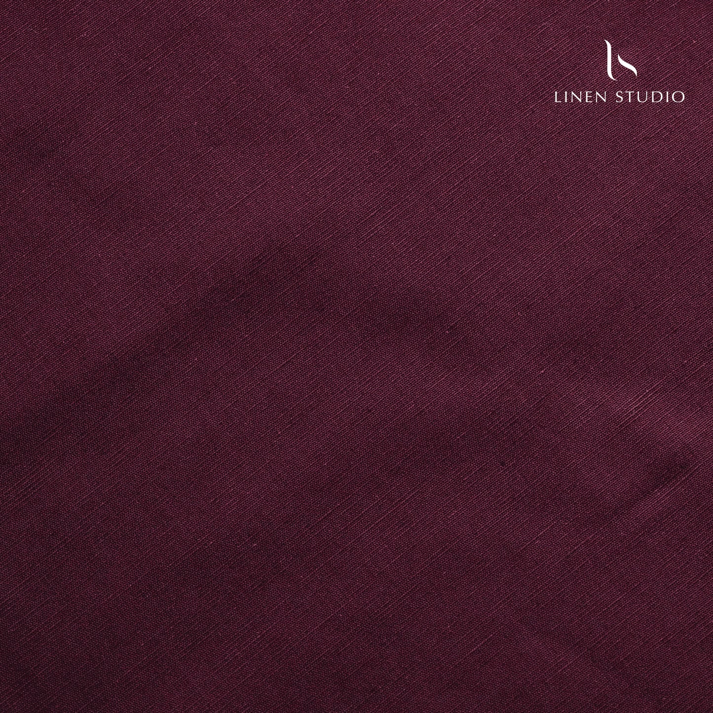 Cotton 60% blended with Linen 40% - Dark Maroon