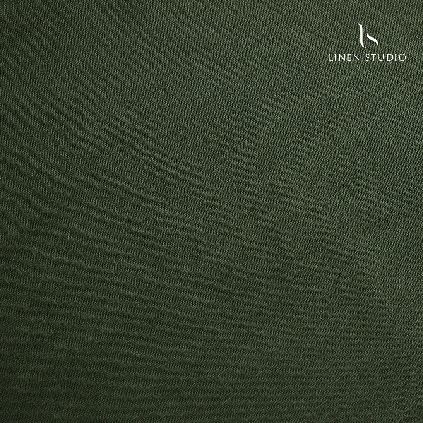 Cotton 60% blended with Linen 40% - Dark Green