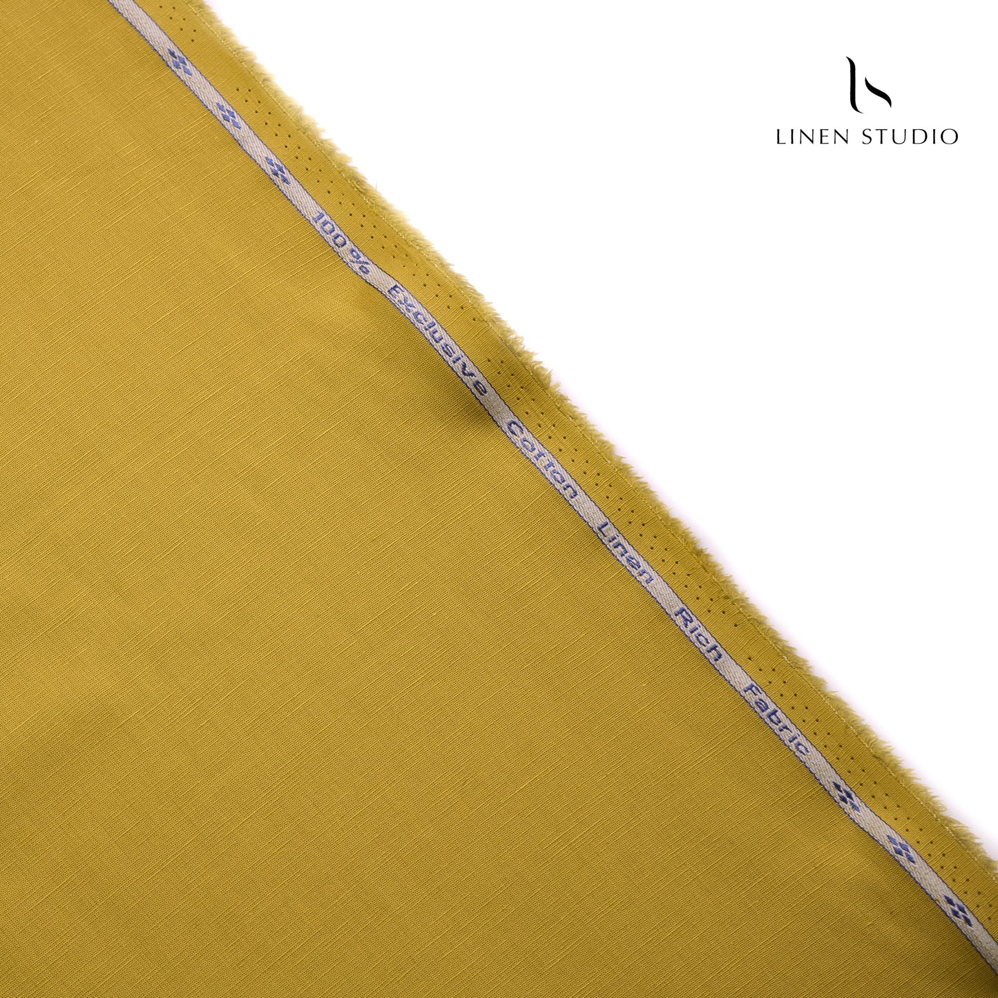 Cotton 60% blended with Linen 40% - Medallion Yellow