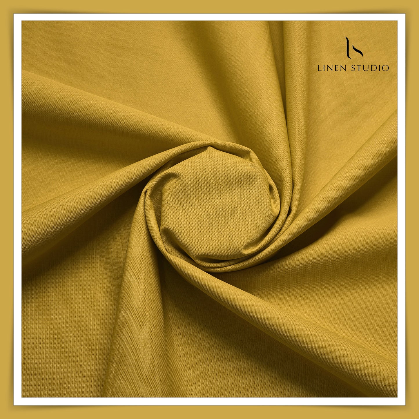 Cotton 60% blended with Linen 40% - Medallion Yellow