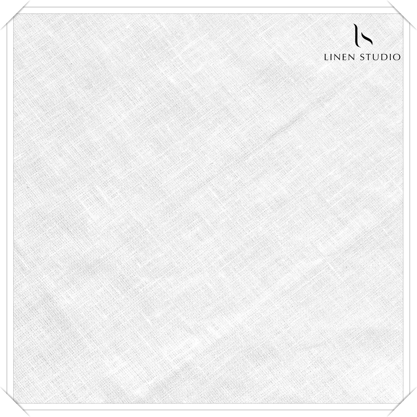 40 Lea White Shirting by Linen Studio (100% Pure European Linen)