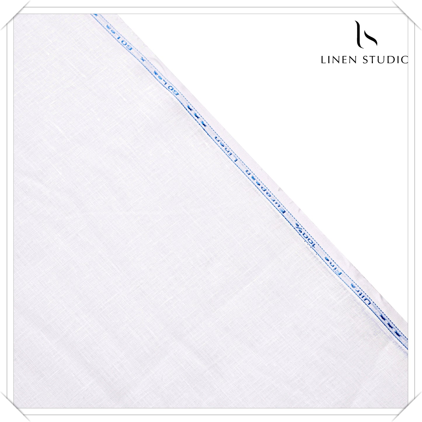 60 Lea White Shirting by Linen Studio (100% Pure European Linen)