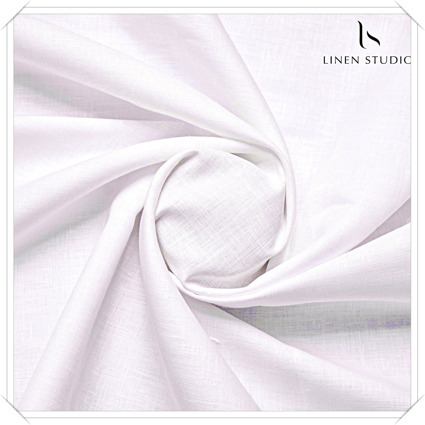 60 Lea White Shirting by Linen Studio (100% Pure European Linen)