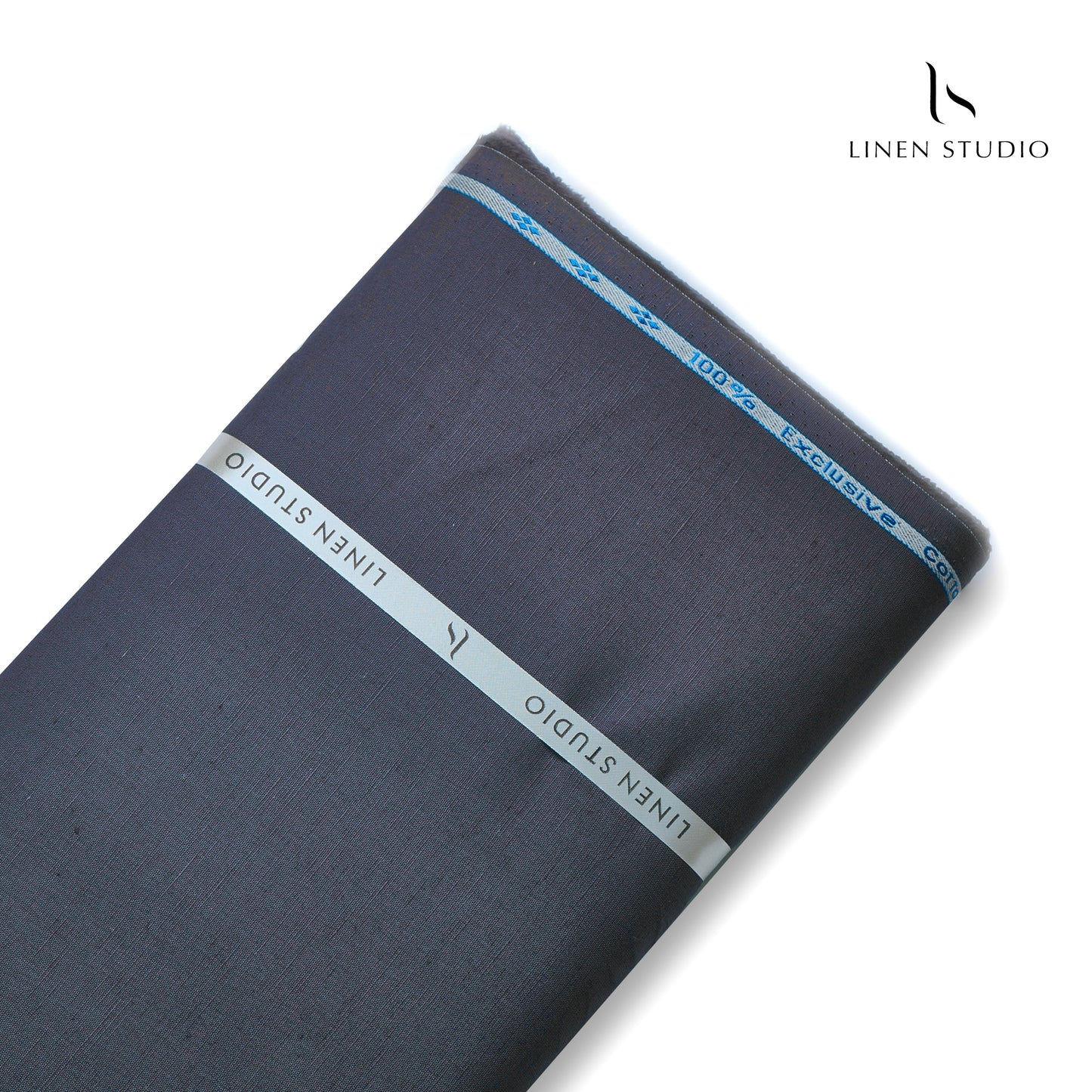 Cotton 60% blended with Linen 40% - Rhino Grey