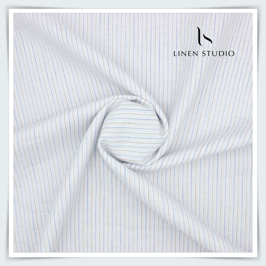 Kyoto 19327/101 - 70 Lea Pure Linen Stripes