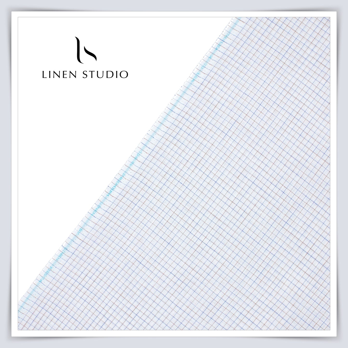 Kyoto 19362/102 - 70 Lea Pure Linen Checks - Linen Studio