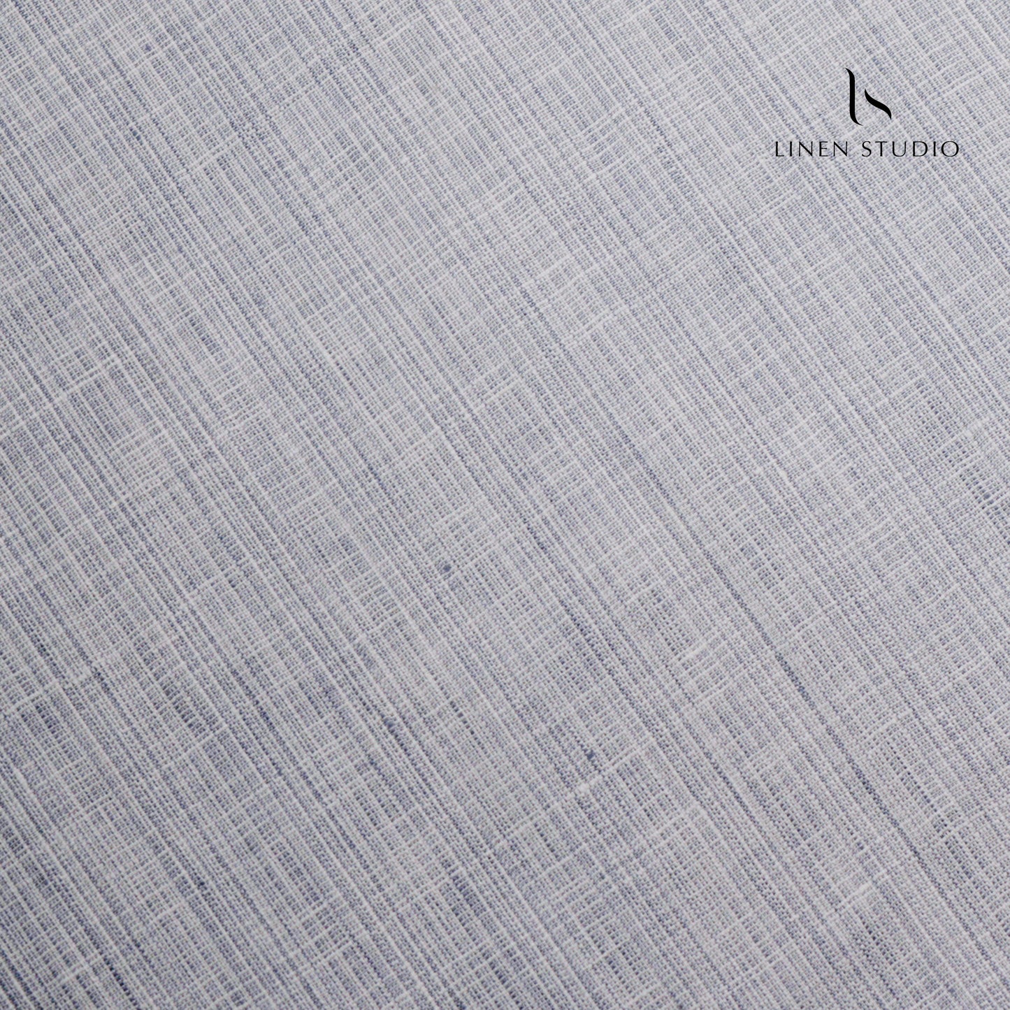 True Linen 60 Lea European Linen Shirting - Subtle Grey Lines