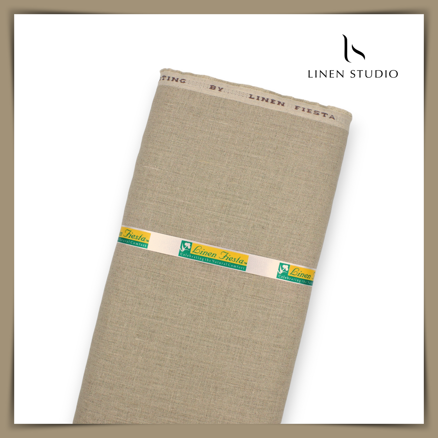 Pure Linen Trouser Fabric - Slub Natural