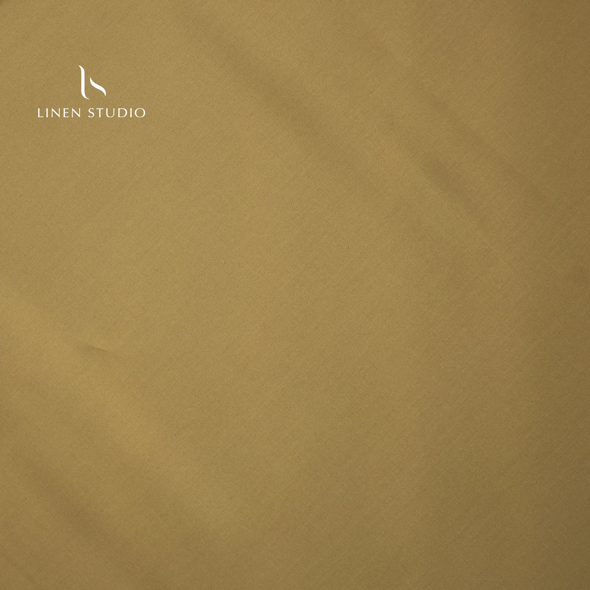 Luthai 100% Cotton Luxesatin Shirting  - Mettalic Gold - Linen Studio