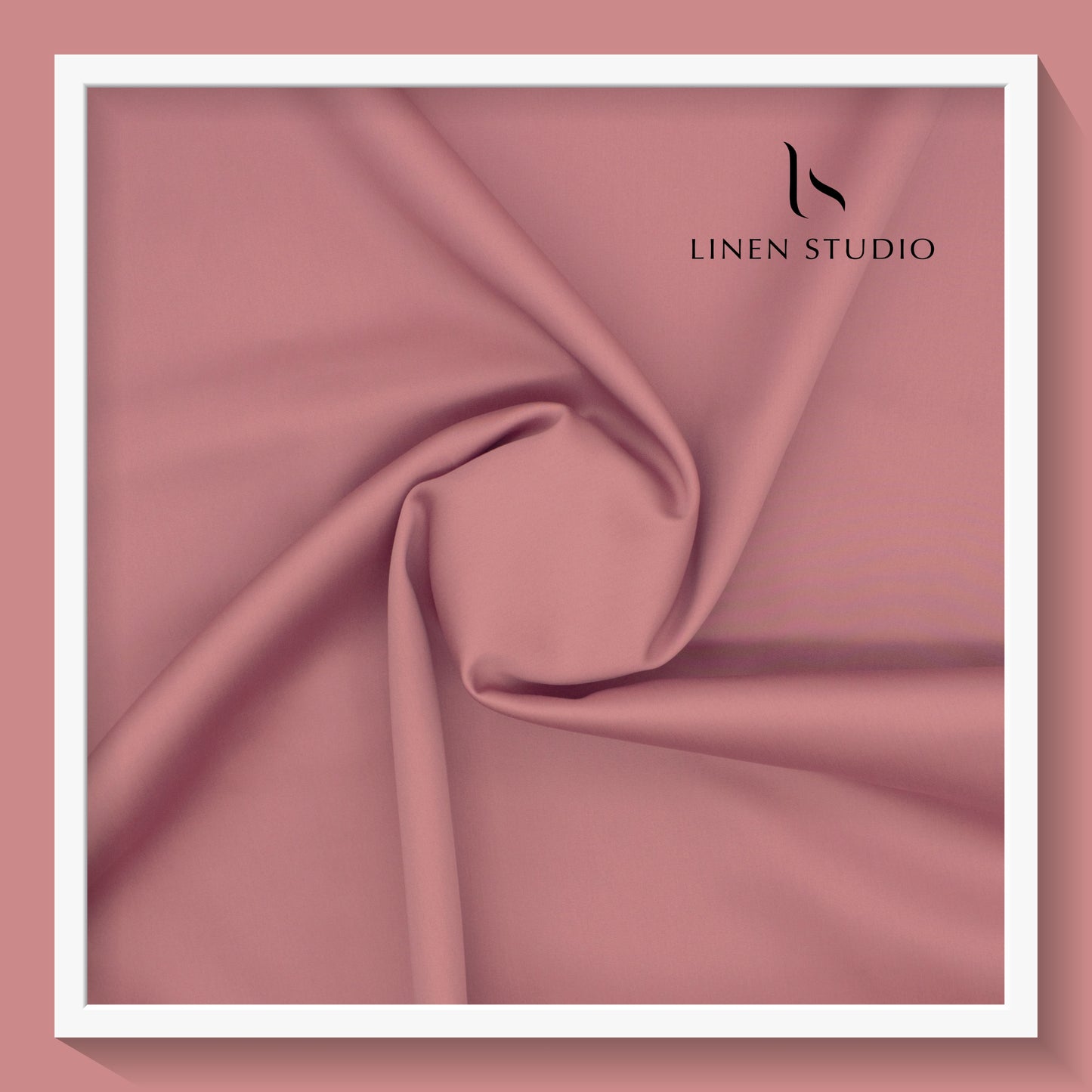 Luthai 100% Cotton Luxesatin Shirting  - Salmon